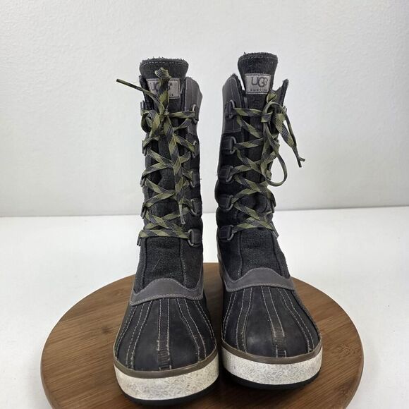 UGG Australia Boots Womens Size 9 Waterproof Winter Duck Lace Up Warm 1001743 - Picture 3 of 16